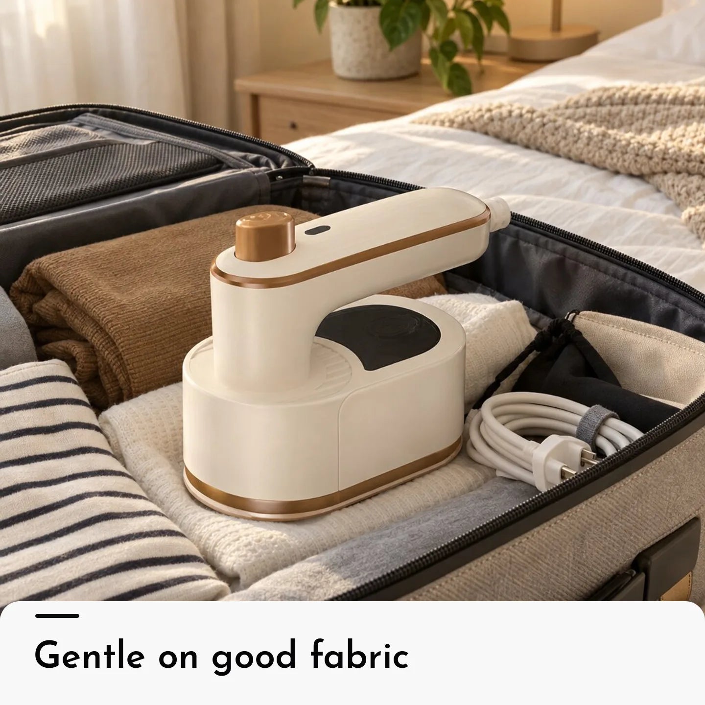 TripTidy™ CreaseAway Foldable Travel Steamer