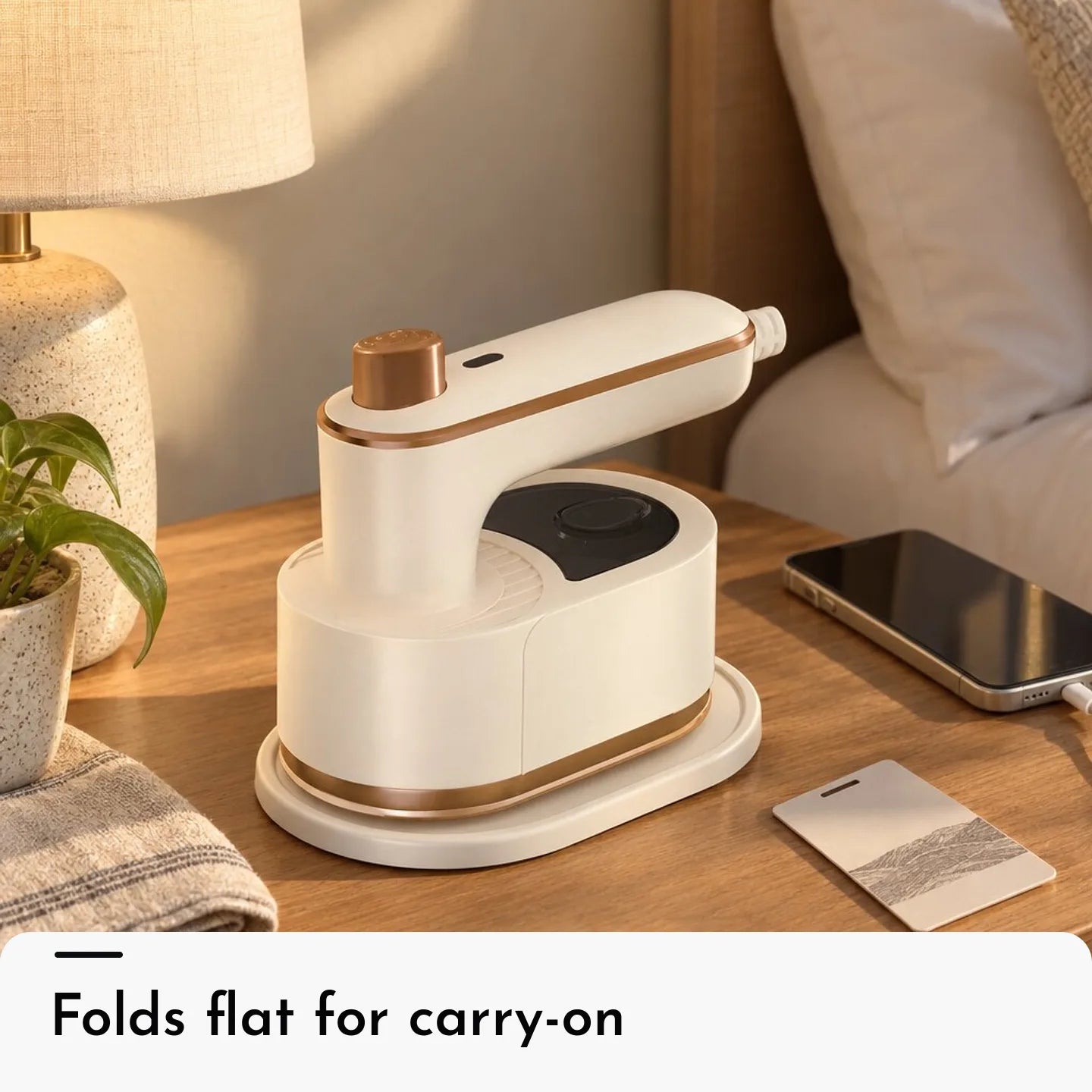 TripTidy™ CreaseAway Foldable Travel Steamer