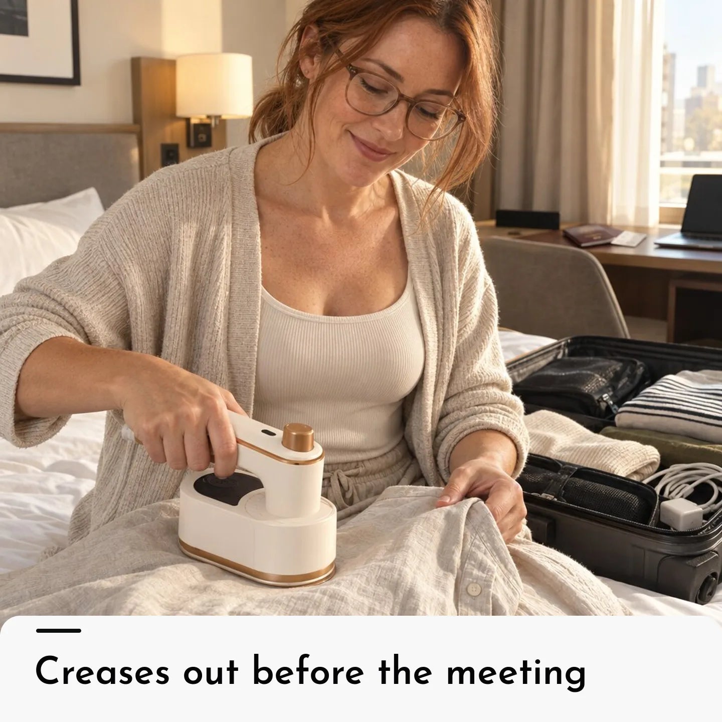 TripTidy™ CreaseAway Foldable Travel Steamer
